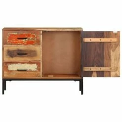 VidaXL Buffet 88x30x73 cm Bois de récupération solide -Buffets & bahuts Soldes image 4 329248