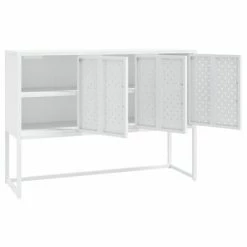 VidaXL Buffet Blanc 105x35x75 cm Acier -Buffets & bahuts Soldes image 4 335869