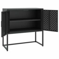 VidaXL Buffet Noir 75x35x75 cm Acier -Buffets & bahuts Soldes image 4 335871