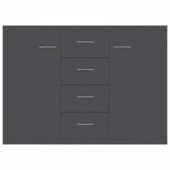 VidaXL Buffet Gris 88x30x65 cm Aggloméré -Buffets & bahuts Soldes image 4 800686