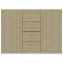 VidaXL Buffet Chêne sonoma 88x30x65 cm Aggloméré 9 VidaXL Buffet Chêne sonoma 88x30x65 cm Aggloméré -Buffets & bahuts Soldes image 4 800687