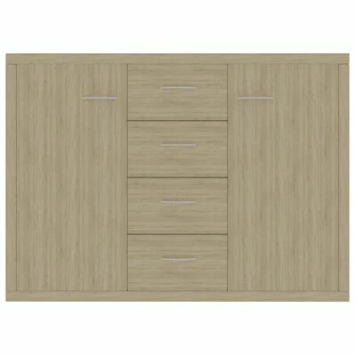 VidaXL Buffet Chêne sonoma 88x30x65 cm Aggloméré 4 VidaXL Buffet Chêne sonoma 88x30x65 cm Aggloméré – Image 4