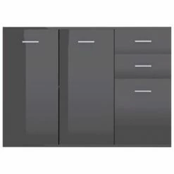 VidaXL Buffet Gris brillant 105x30x75 cm Aggloméré 9 VidaXL Buffet Gris brillant 105x30x75 cm Aggloméré -Buffets & bahuts Soldes image 4 800701
