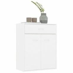 VidaXL Buffet Blanc 60 x 30 x 75 cm Aggloméré -Buffets & bahuts Soldes image 4 800711