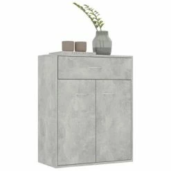 VidaXL Buffet Gris béton 60 x 30 x 75 cm Aggloméré 9 VidaXL Buffet Gris béton 60 x 30 x 75 cm Aggloméré -Buffets & bahuts Soldes image 4 800715