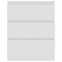 VidaXL Buffet Blanc 60x35x76 cm Bois d'ingénierie -Buffets & bahuts Soldes image 4 801382