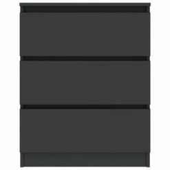 VidaXL Buffet Gris 60x35x76 cm Bois d'ingénierie -Buffets & bahuts Soldes image 4 801384