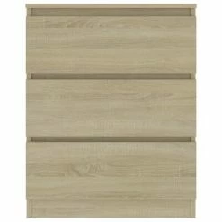 VidaXL Buffet Chêne sonoma 60x35x76 cm Bois d'ingénierie -Buffets & bahuts Soldes image 4 801385