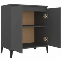 VidaXL Buffet Gris 60x35x70 cm Aggloméré 9 VidaXL Buffet Gris 60x35x70 cm Aggloméré -Buffets & bahuts Soldes image 4 806078