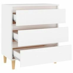 VidaXL Buffet Blanc 60x35x69 cm Aggloméré -Buffets & bahuts Soldes image 4 806085