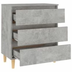 VidaXL Buffet Gris béton 60x35x69 cm Aggloméré -Buffets & bahuts Soldes image 4 806089