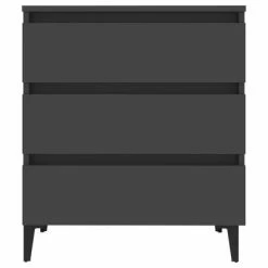 VidaXL Buffet Gris 60x35x69 cm Aggloméré -Buffets & bahuts Soldes image 4 806096