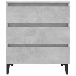 VidaXL Buffet Gris béton 60x35x69 cm Aggloméré -Buffets & bahuts Soldes image 4 806098