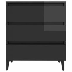 VidaXL Buffet Gris brillant 60x35x69 cm Aggloméré 9 VidaXL Buffet Gris brillant 60x35x69 cm Aggloméré -Buffets & bahuts Soldes image 4 806102