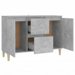 VidaXL Buffet Gris béton 103,5x35x70 cm Aggloméré -Buffets & bahuts Soldes image 4 806107