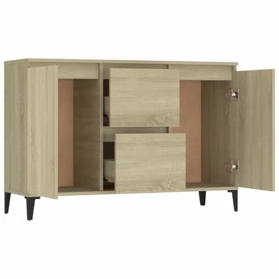 VidaXL Buffet Chêne sonoma 104x35x70 cm Aggloméré 4 VidaXL Buffet Chêne sonoma 104x35x70 cm Aggloméré – Image 4