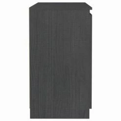 VidaXL Armoire latérale Gris 60x36x65 cm Bois de pin massif -Buffets & bahuts Soldes image 4 808100