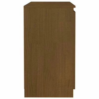 VidaXL Armoire d'appoint Marron miel 60x36x65 cm Bois de pin massif 4 VidaXL Armoire d'appoint Marron miel 60x36x65 cm Bois de pin massif – Image 4