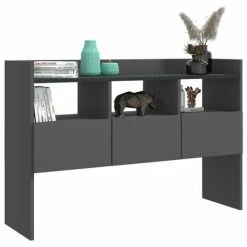 VidaXL Buffet Gris 105x30x70 cm Aggloméré -Buffets & bahuts Soldes image 4 808379