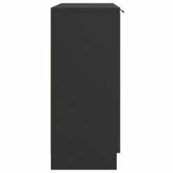 VidaXL Buffet Noir 60x30x70 cm Bois d'ingénierie -Buffets & bahuts Soldes image 4 811080