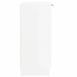 VidaXL Buffet Blanc brillant 60x30x70 cm Bois d'ingénierie -Buffets & bahuts Soldes image 4 811085