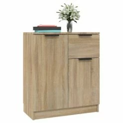 VidaXL Buffet Chêne sonoma 60x30x70 cm Bois d'ingénierie 9 VidaXL Buffet Chêne sonoma 60x30x70 cm Bois d'ingénierie -Buffets & bahuts Soldes image 4 811109