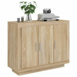 VidaXL Buffet Chêne sonoma 92x35x75 cm Bois d'ingénierie 9 VidaXL Buffet Chêne sonoma 92x35x75 cm Bois d'ingénierie -Buffets & bahuts Soldes image 4 811838