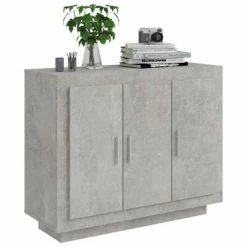 VidaXL Buffet Gris béton 92x35x75 cm Bois d'ingénierie 9 VidaXL Buffet Gris béton 92x35x75 cm Bois d'ingénierie -Buffets & bahuts Soldes image 4 811839