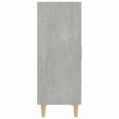 VidaXL Buffet Gris béton 70x34x90 cm Bois d'ingénierie 4 VidaXL Buffet Gris béton 70x34x90 cm Bois d'ingénierie – Image 4