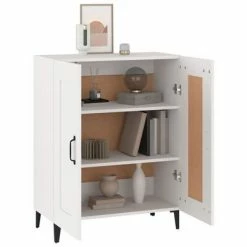VidaXL Buffet Blanc 69,5x34x90 cm Bois d'ingénierie -Buffets & bahuts Soldes image 4 812141