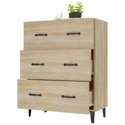 VidaXL Buffet Chêne sonoma 69,5x34x90 cm Bois d'ingénierie -Buffets & bahuts Soldes image 4 812162