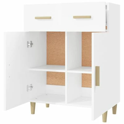 VidaXL Buffet Blanc 69,5x34x89 cm Bois d'ingénierie 4 VidaXL Buffet Blanc 69,5x34x89 cm Bois d'ingénierie – Image 4