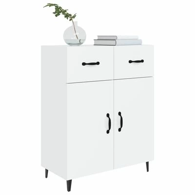 VidaXL Buffet Blanc brillant 69,5x34x90 cm Bois d'ingénierie 4 VidaXL Buffet Blanc brillant 69,5x34x90 cm Bois d'ingénierie – Image 4