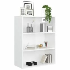 VidaXL Armoire murale suspendue Blanc brillant 69,5x32,5x90 cm -Buffets & bahuts Soldes image 4 812318