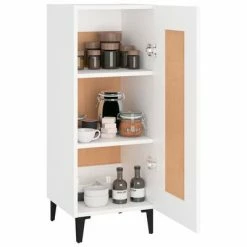 VidaXL Buffet Blanc 34,5x34x90 cm Bois d'ingénierie 9 VidaXL Buffet Blanc 34,5x34x90 cm Bois d'ingénierie -Buffets & bahuts Soldes image 4 812420