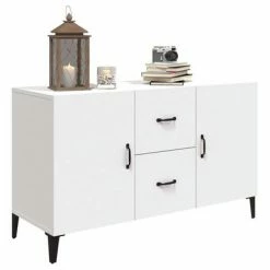 VidaXL Buffet Blanc 100x36x60 cm Bois d'ingénierie -Buffets & bahuts Soldes image 4 812519