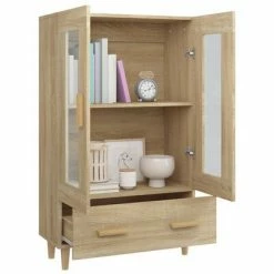 VidaXL Buffet Chêne sonoma 70x31x115 cm Bois d'ingénierie 9 VidaXL Buffet Chêne sonoma 70x31x115 cm Bois d'ingénierie -Buffets & bahuts Soldes image 4 812549
