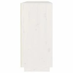 VidaXL Buffet Blanc 110x34x75 cm Bois massif de pin 9 VidaXL Buffet Blanc 110x34x75 cm Bois massif de pin -Buffets & bahuts Soldes image 4 814330