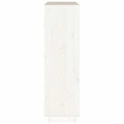 VidaXL Buffet Blanc 110,5x35x117 cm Bois massif de pin -Buffets & bahuts Soldes image 4 814370