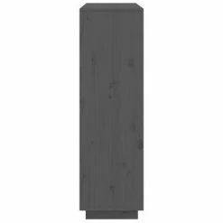 VidaXL Buffet Gris 110,5x35x117 cm Bois massif de pin -Buffets & bahuts Soldes image 4 814371