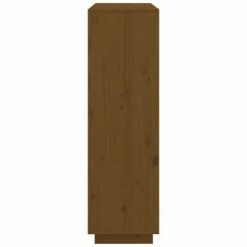 VidaXL Buffet Marron miel 110,5x35x117 cm Bois massif de pin -Buffets & bahuts Soldes image 4 814372