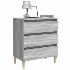 VidaXL Buffet Sonoma gris 60x35x69 cm Bois d'ingénierie -Buffets & bahuts Soldes image 4 815805