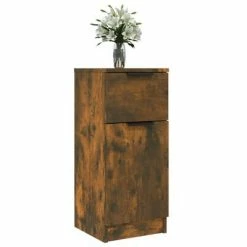 VidaXL Buffets 2 pcs Chêne fumé 30x30x70 cm Bois d'ingénierie 9 VidaXL Buffets 2 pcs Chêne fumé 30x30x70 cm Bois d'ingénierie -Buffets & bahuts Soldes image 4 817001