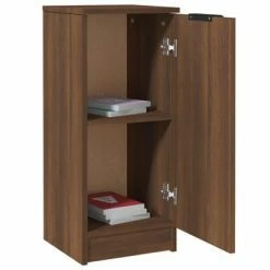 VidaXL Buffets 2 pcs Chêne marron 30x30x70 cm Bois d'ingénierie -Buffets & bahuts Soldes image 4 817011