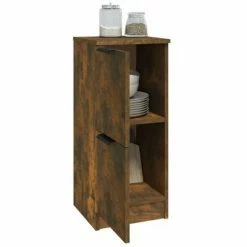 VidaXL Buffets 2 pcs Chêne fumé 30x30x70 cm Bois d'ingénierie 9 VidaXL Buffets 2 pcs Chêne fumé 30x30x70 cm Bois d'ingénierie -Buffets & bahuts Soldes image 4 817019