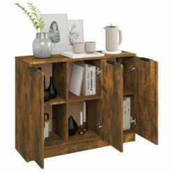 VidaXL Buffet Chêne fumé 90,5x30x70 cm Bois d'ingénierie 9 VidaXL Buffet Chêne fumé 90,5x30x70 cm Bois d'ingénierie -Buffets & bahuts Soldes image 4 817024