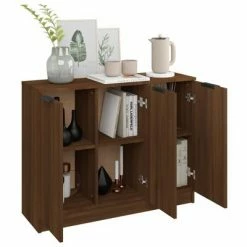 VidaXL Buffet Chêne marron 90,5x30x70 cm Bois d'ingénierie 9 VidaXL Buffet Chêne marron 90,5x30x70 cm Bois d'ingénierie -Buffets & bahuts Soldes image 4 817026