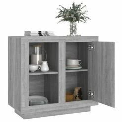 VidaXL Buffet Sonoma gris 80x40x75 cm -Buffets & bahuts Soldes image 4 817238