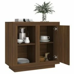 VidaXL Buffet Chêne marron 80x40x75 cm -Buffets & bahuts Soldes image 4 817239