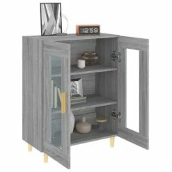 VidaXL Buffet Sonoma gris 69,5x34x90 cm Bois d'ingénierie -Buffets & bahuts Soldes image 4 817334